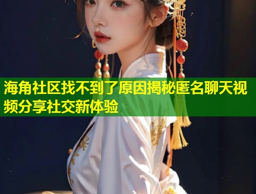 海角社区找不到了原因揭秘匿名聊天视频分享社交新体验